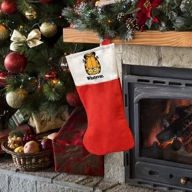 Garfield Whatever Face Christmas Holiday Felt Stocking - Walmart.com