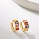 thumbnail image 3 of Pendientes de joyería – Pendientes de latón con circonita cúbica y cristales de moda para mujeres y niñas, 3 of 5