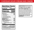 thumbnail image 3 of Cheez-It Cheddar Sour Cream and Onion Cheese Cracker Chips, Thin Crisps, 12 Count, 3 of 10