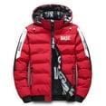 thumbnail image 4 of Outdoor Winter Reversible Mens Coat Thickened Jacket Removable Hood Casual Coat, 4 of 5