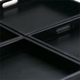 thumbnail image 2 of Atlin Designs Faux Leather Coffee Table Ottoman in Black, 2 of 4