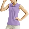 thumbnail image 2 of tarylea Women's Summer Tank Tops Sleeveless Stand Collar Shirts Quick Dry Solid Color Casual Golf Shirts, 2 of 6