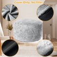 thumbnail image 3 of Bean Bag Chair Cover, Beanbag Chair Cover Round Soft Fluffy Faux Fur Beanbag Lazy Sofa Cover (No Filler), 3 of 6