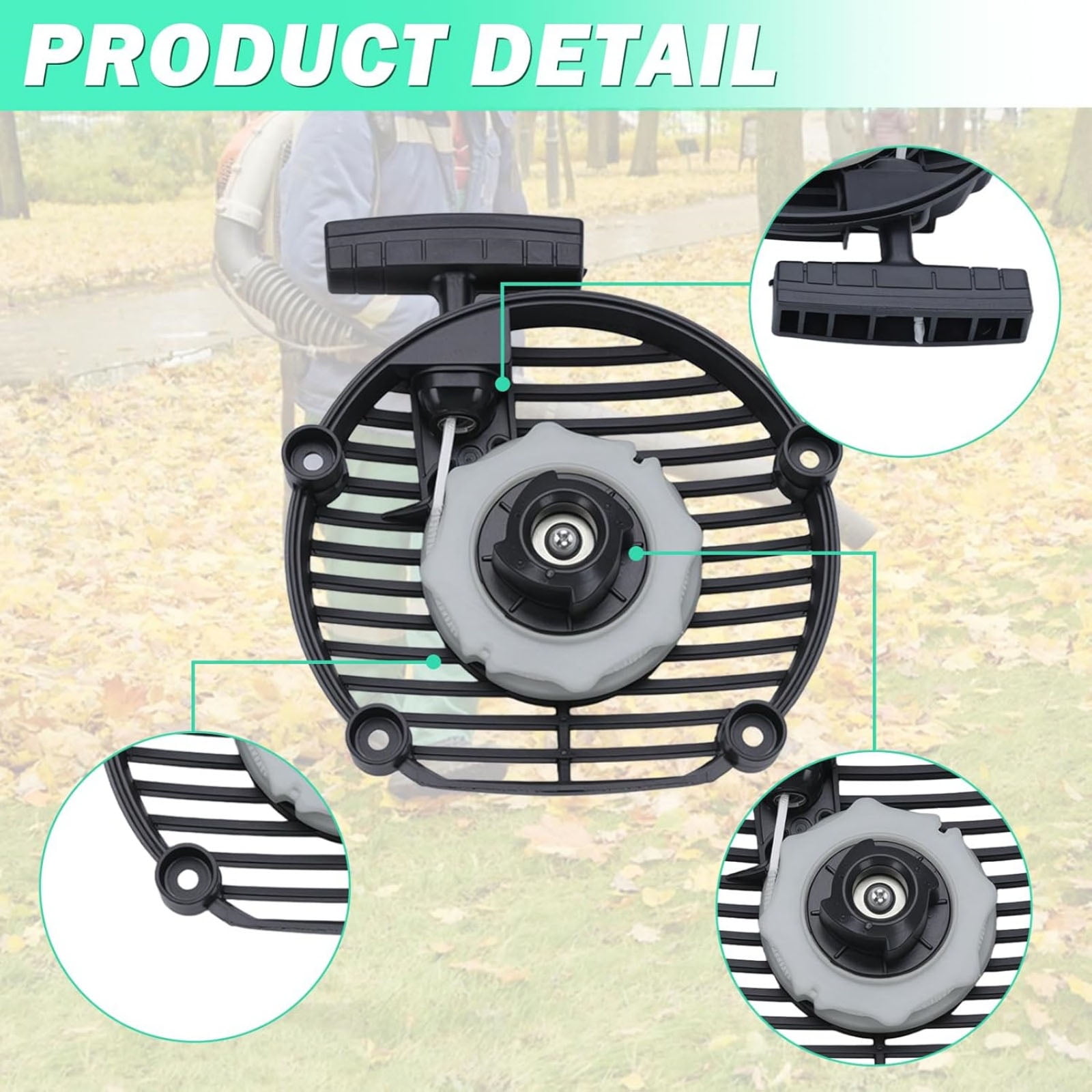 CSYANXING Direct Fit Leaf Blower Recoil Starter Plastic 100% Tested OEM 545111701 545111801 for Husqvarna 125B 125BV HVA125BX Handheld Blower