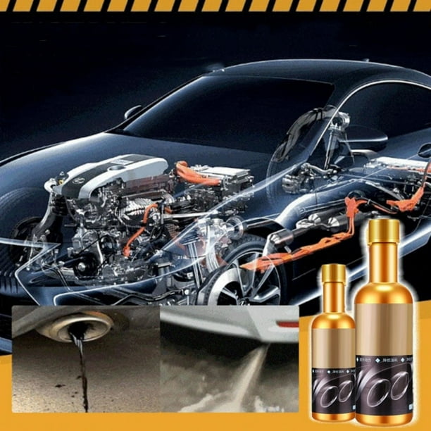 Xihbxyly Limpiador de Motor de Coche, Elimina El Carbono Del Escape Sin Desmontarlo, Fácil de Usar para Mejorar La Eficiencia Del Motor, Seguro para Todo Tipo de Coches, Mantenimiento Regular, 120 Ml