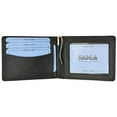 thumbnail image 2 of Moga High End Leather Mens Card ID Holder Bifold Wallet with Money Clip 91162, 2 of 14