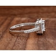 thumbnail image 4 of Bow Jewel 1.57 Ct Princess Cut Lab Created Diamond Anniversary Ring - Engagement Wedding Ring - Wedding Breathtaking Halo Ring for Women's - Forever Wedding Ring for Her - Handmade Jewelry, 4 of 8