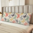 thumbnail image 6 of Picia Butterfly Body Pillow Cover - Super Soft Microfiber 20x54 Body Pillow Case - Envelope Closure, Wrinkle, Stain Resistant Body Pillow Cover,Elegant Bedding, 6 of 8