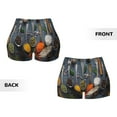 thumbnail image 5 of Lsque Various Herbs And Spices In Spoons Pattern High Waisted Biker Shorts for Women-Tummy Control Fitness Athletic Workout Running Yoga Gym Shorts,Moisture-Wicking-Large, 5 of 9