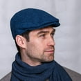 thumbnail image 2 of Irish Tweed Trinity Flat Cap, Blue, XX-Large, 2 of 3