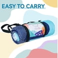 thumbnail image 5 of Whale Flotilla Extra Large Outdoor Picnic Blanket (60”x80”), Waterproof Wear-resistant Beach Blanket, Foldable Handy Mat Tote Spring Summer Great for Camping and Park, Blue, 5 of 6