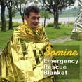 thumbnail image 4 of Life Blankets (5 Pieces) Large Size 210 X 160Cm, Outdoor Emergency Blanket, Warm, Waterproof, Used For Camping, Hiking, First Aid, Gold, 4 of 5
