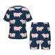 thumbnail image 1 of Fotbe Pig 1 Pijama Estampada de 2 Piezas para Niños – Ropa de Dormir de Manga Corta Cómoda para Niños y Niñas, Camiseta y Shorts de Algodón-XX-Large, 1 of 6