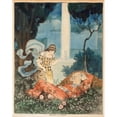 thumbnail image 3 of Elizabeth Tyler Wolcott 15x18 Black Modern Framed Museum Art Print Titled - Beauty and the Beast (1920), 3 of 5