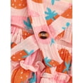 thumbnail image 6 of Franhais Baby Girl's Two-Piece Suit, Strawberry Print Ruffle Sleeveless Snap Crotch Romper + Headband, 6 of 8