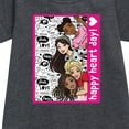 thumbnail image 2 of Barbie - Happy Heart Day - Toddler And Youth Girls Fleece Dress, 2 of 4