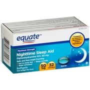 Equate Sleep Aid Doxylamine Succinate Tablets, 25 mg, 32 count