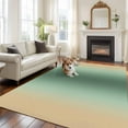 thumbnail image 2 of Area Rug for Living Room, Sage Green Yellow Ombre Non-Slip Indoor Large Carpet for Bedroom/Dining Room, Farmhouse Modern Gradient Art Washable Low-Profile Rectangle Floor Runner Rugs - 6 x 9 Ft, 2 of 8