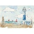 thumbnail image 2 of Tavoletti, Anne 18x13 White Modern Wood Framed Museum Art Print Titled - Coastal Life II, 2 of 4