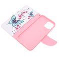 thumbnail image 3 of Funda Para Teléfono Tipo Billetera, Funda Protectora De Cuero PU A Prueba De Polvo Para Teléfono Móvil Anticaída Para Teléfono Móvil 12 Pro LYUMO mariposas de durazno, 3 of 8