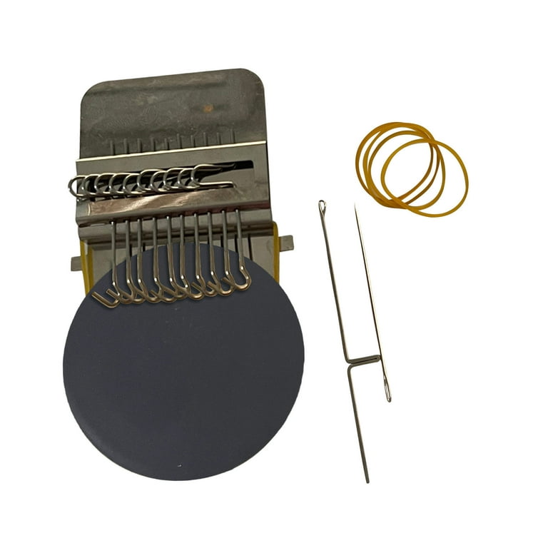 HearthSong Hook and Loop Potholder Loom Kit w/ 7.5 Sq. Metal Loom & 115  Cotton Loops