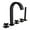 Matte Black, variant on Speakman SB-2531 Lura 5-Hole Roman Tub Faucet with Cross Handles PC, Polished Chrome