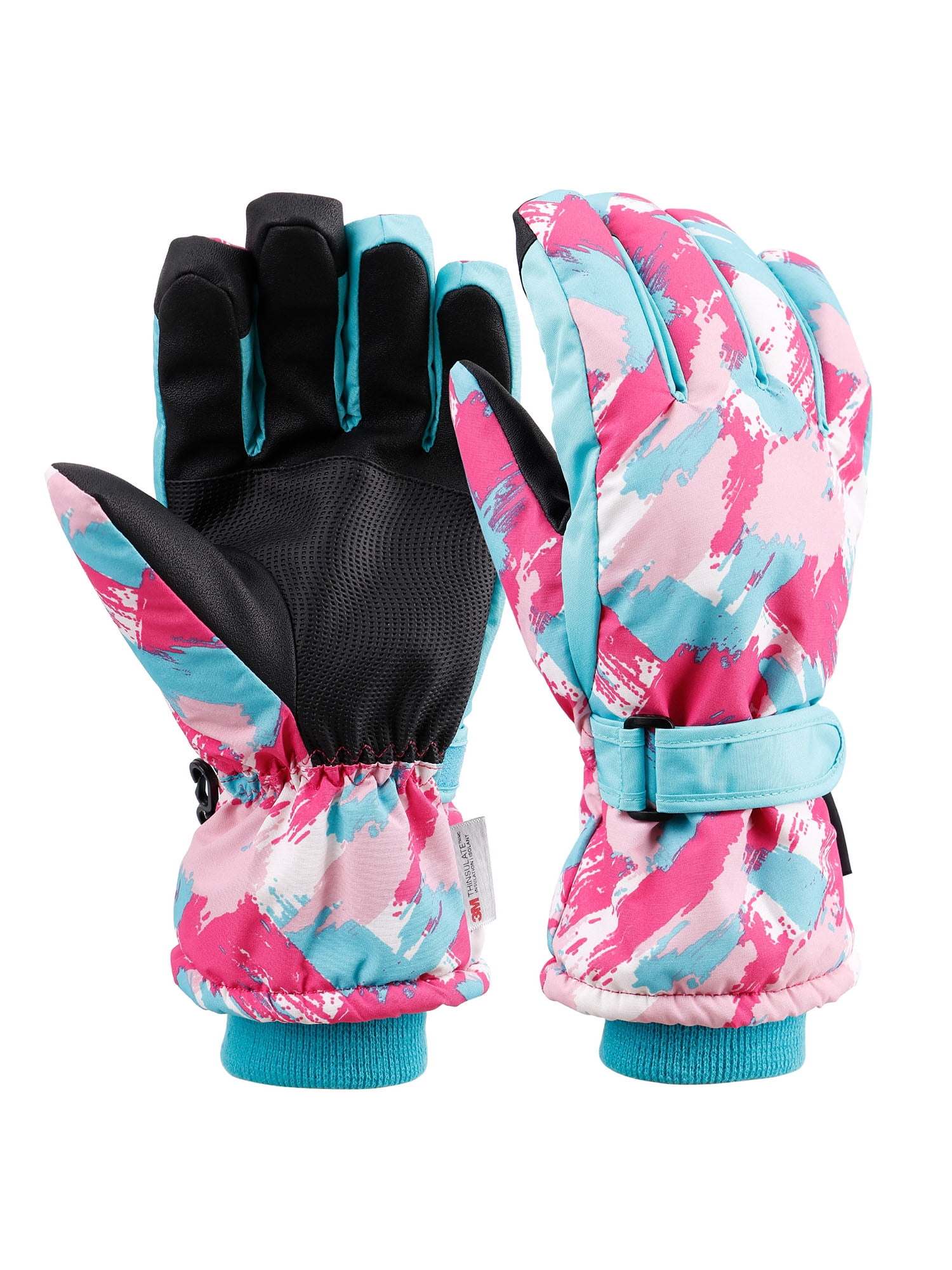 Snow Gloves Womens Waterproof Touchscreen Thinsulate Lined Ski Gloves