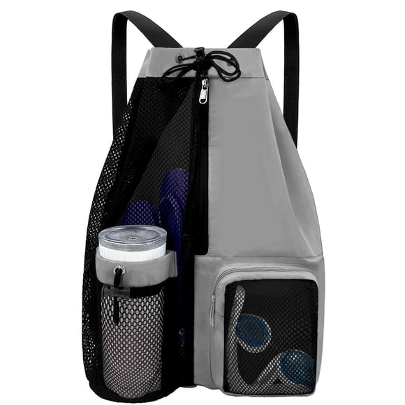 Mochila de playa YUHAN PRETTY impermeable con bolsillo húmedo gris