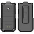 CAT S22 Flip Phone Holster, Black Rotating Belt Clip Holder Case by Nakedcellphone