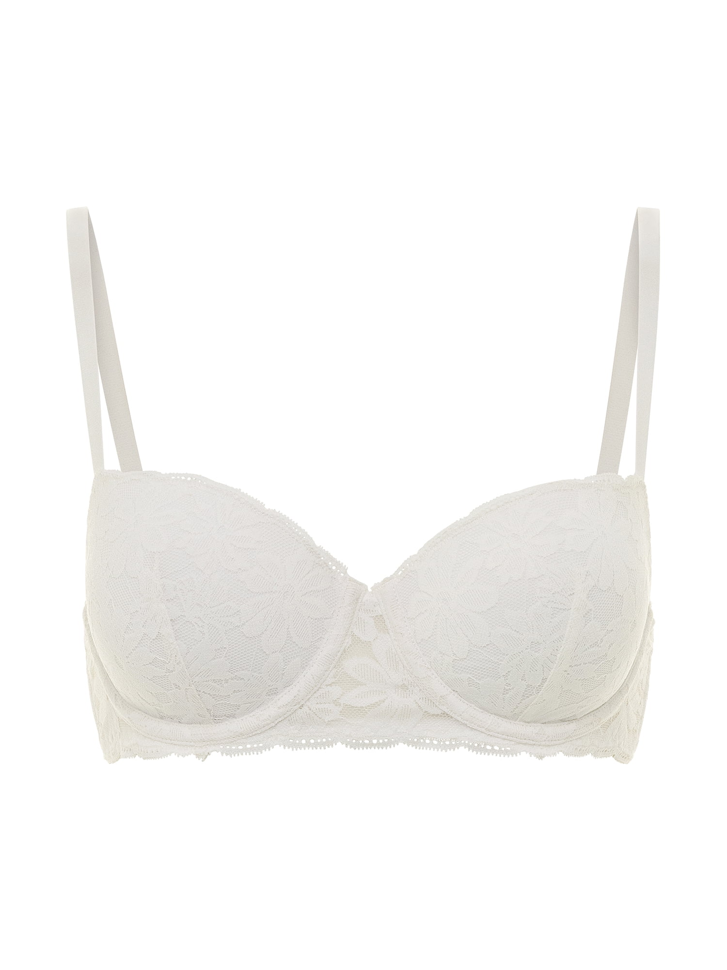No Boundaries Women’s and Women’s Plus All-Over Lace Balconette Bra with Sugarcup™, Sizes 34B-40DD