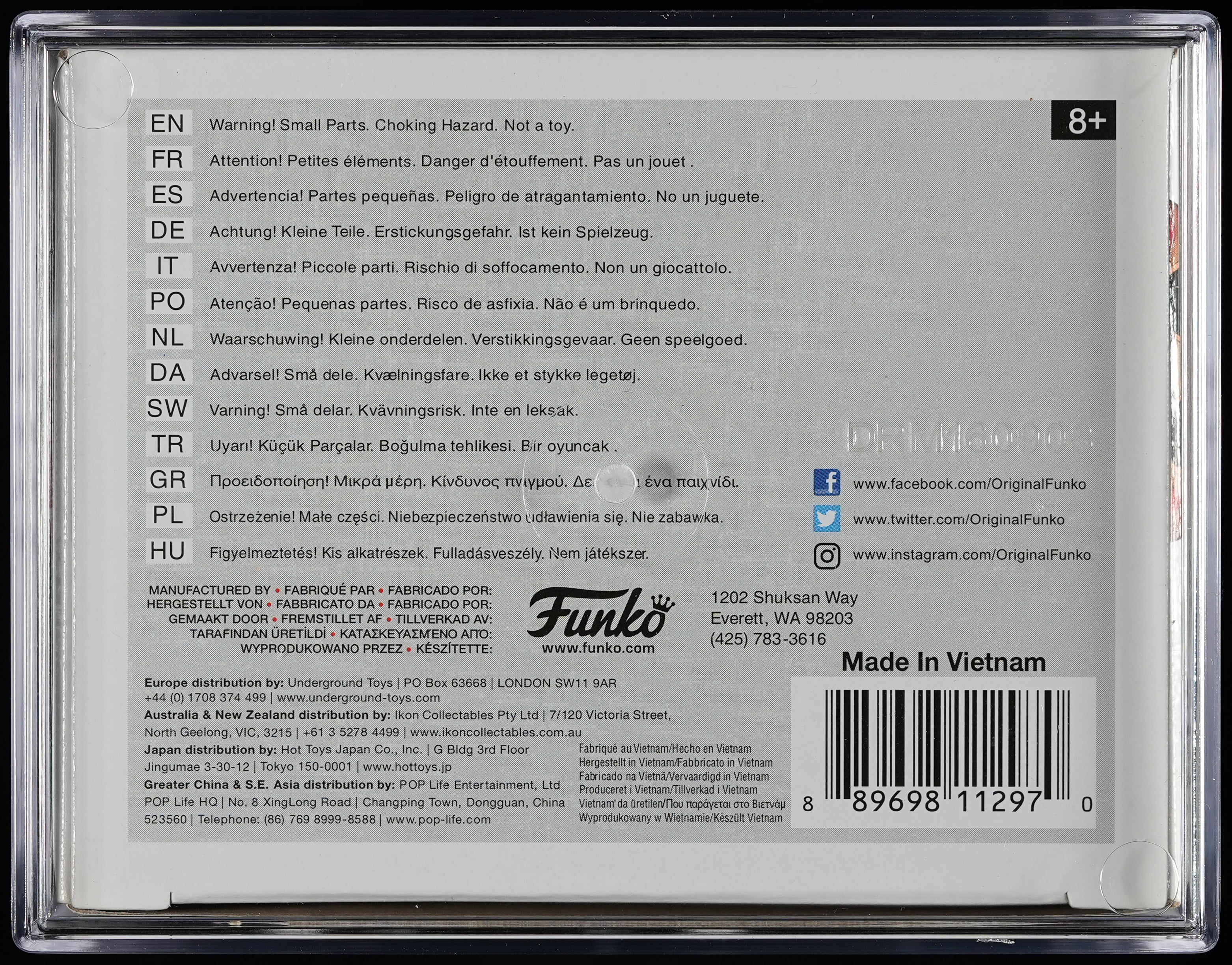Five Nights at Freddy's, PSA Graded 8.5 NM-MT+, Toy Freddy Collectible Vinyl Figure #128, Fully Encapsulated Bundle with Compatible Funko Pop! PSA Hard Protector Case