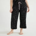 thumbnail image 1 of JUNWELL Women‘s Knit Cropped Sleep Pants  Sizes S to 3X, 1 of 6