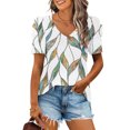thumbnail image 1 of Fiudx Ofertas y Liquidaciones Mujer Moda Casual Manga Corta Suelta Camiseta Blusa Tops, 1 of 5