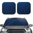 thumbnail image 2 of Sikiie Sparkling Blue Glitter Print Foldable Car Windshield Sun Visor, Car Window Sunshade Suitable for Sedan, SUV and Truck Car Accessories-Large, 2 of 6