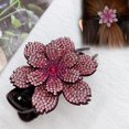thumbnail image 2 of 4 piezas de pinzas para el cabello con doble flor, horquillas con diamantes de imitación, pinzas para el cabello con diamantes de imitación, pinzas para el cabello con diamantes de imitación florales, 2 of 5