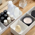 thumbnail image 3 of Seitruly Estuche Caja Almacenamiento de maquillaje Rejilla Joyas Escritorio Cosméticos Organizador Contenedor Lipstics Colgantes Titular Bolsas de maquillaje Blanco, 3 of 6