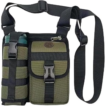 Prevalentn Shoulder Bags with Water Bottle Holder, Prevalentn Multi Compartment Lightweight Outdoor Travel Crossbody Bag