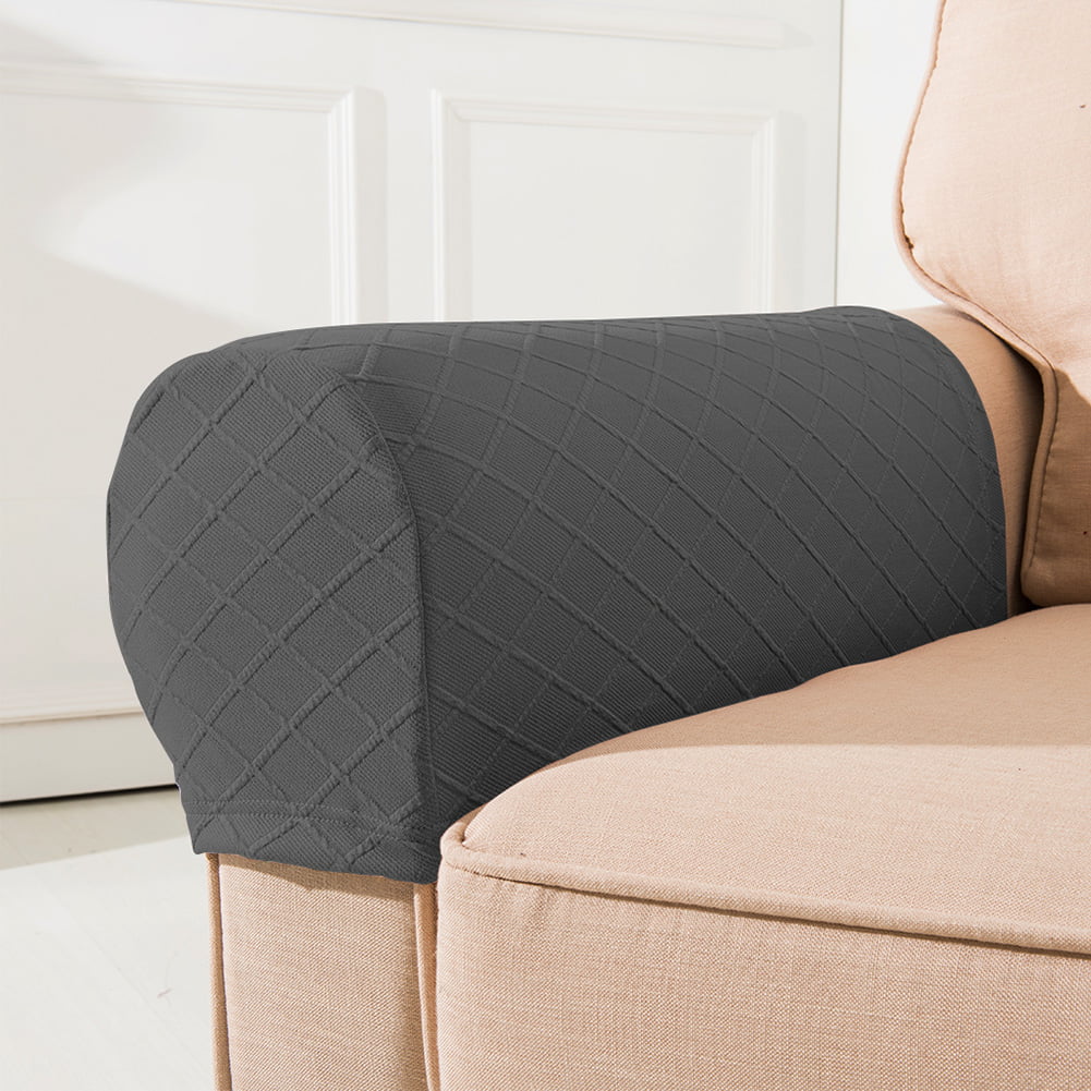 1 Pair Removable Arm Chair Protector Sofa Couch Armchair Armrest Covers Decor 