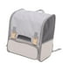 thumbnail image 5 of Mochila transportadora para mascotas, mochila para gatos, cubierta ajustable, bolsa de viaje transpirable para salir y gatos, para senderismo, viajar Gris, 5 of 8
