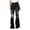 Black, variant on Womens High Stretch Denim Jeans Ripped Distressed Jeans High Waisted Flare Long Trousers Bell Bottom Jeans for Women Trendy Ripped Denim