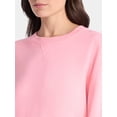 thumbnail image 4 of Time and Tru Women's and Women's Plus Crewneck Sweatshirt with Long Sleeves, Sizes XS-4X, 4 of 5