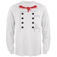 thumbnail image 1 of Chef Costume White Adult Long Sleeve T-Shirt, 1 of 1