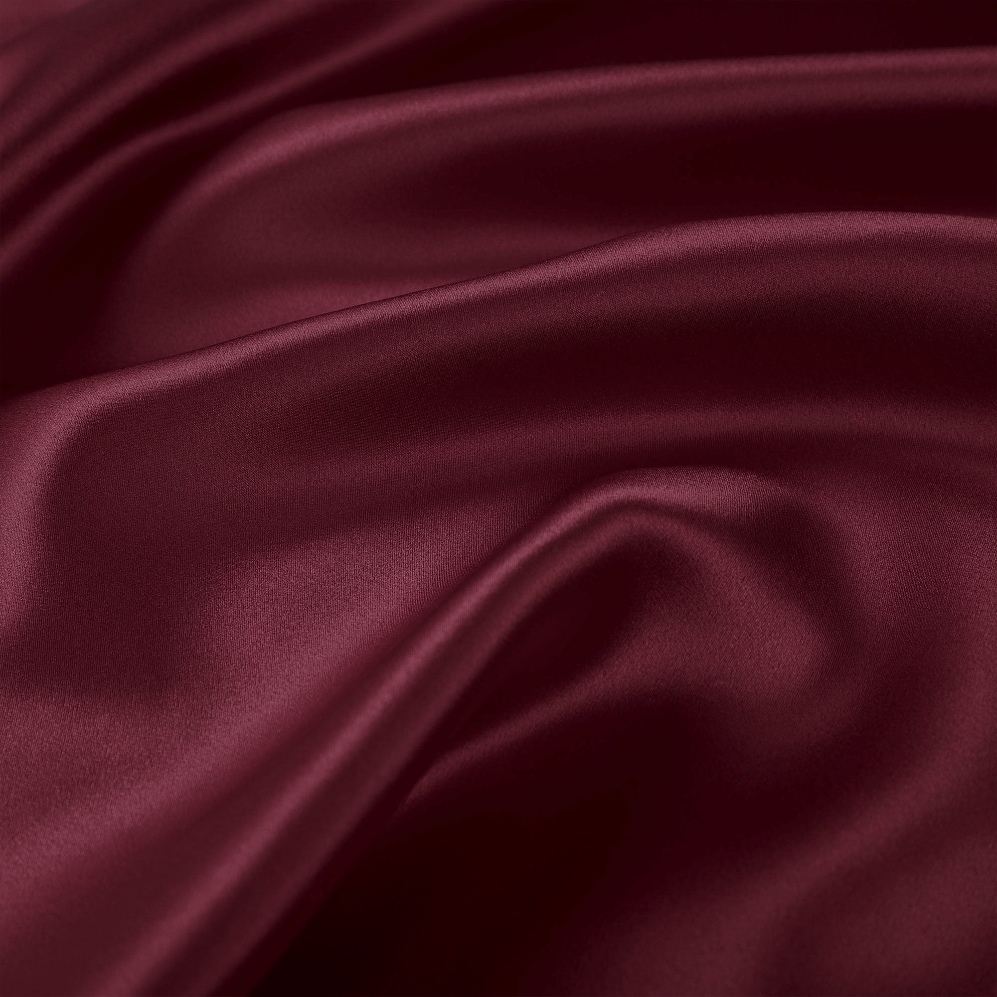 PiccoCasa 1Pc 19 Momme Silk Pillowcase with Envelope Closure Wine Red Travel/20"x14"