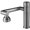 Nickel, variant on Black/Nickel 304 Stainless Steel Bathroom Wash Basin Faucet Pressure Switch Single Hole Hot Cold Water Tap Dual Function