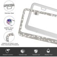 thumbnail image 3 of 2 Pack Car License Plate Frames for Women & Girls, Sparkly Rhinestones License Plate Cover, Crystal Premium Stainless Steel License Plate Frame Holder, Glitter Tag Cover Plate, 3 of 4