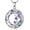 Crystal Tulips, variant on Violet Cross Necklace 925 Sterling Silver Violet Flower Cross Necklace Birth Flower Jewelry Gifts for Women Mom Her