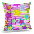 thumbnail image 1 of EREHome Brown Abstract Retro Vivid Star Orange Collection Pillow Case Pillow Cover 20x20 inch, 1 of 1