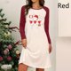 thumbnail image 2 of Vestido suelto informal de manga larga con estampado navideño y cuello redondo para mujer Fridja  nbo1103, 2 of 6