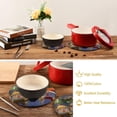 thumbnail image 6 of SKYSONIC Snowmen Cute Winter Pot Holders Trivets, 2 Pcs Heat Resistant Trivets,Cotton Thread Weave Mats for Hot Pads Pans Pot Bowl Teapot for Kitchen Decor, 6 of 7