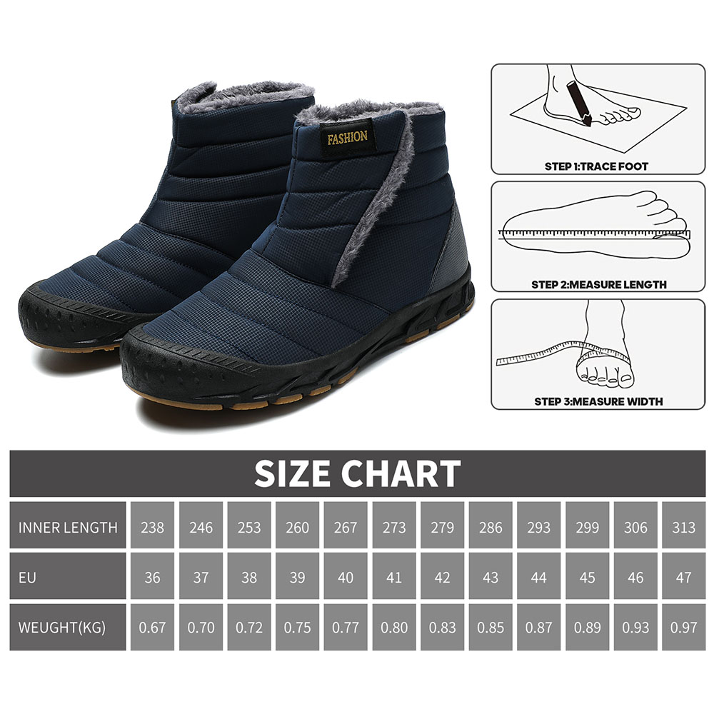 Earlde Men Women Snow Boots Comfortable Faux Fur Full Lined  display picture 1